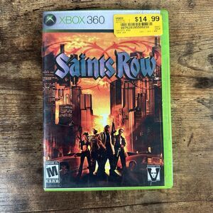 Saints Row (Microsoft Xbox 360, 2006) CASE ONLY DAMAGED
